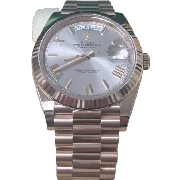 Rolex Day-Date 40 Pink Never worn - Front View