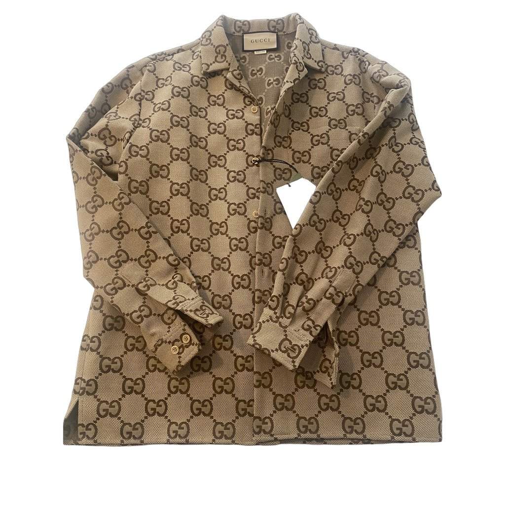 Gucci Canvas Jacket Brown Canvas Never worn, with tag - Front View