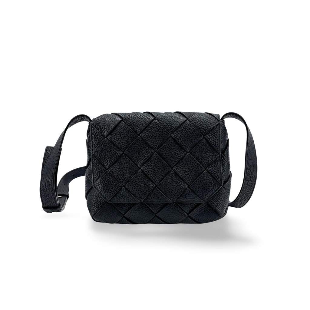 Bottega Veneta Small Cassette Bag Black MultiColor Leather Very good - Front View