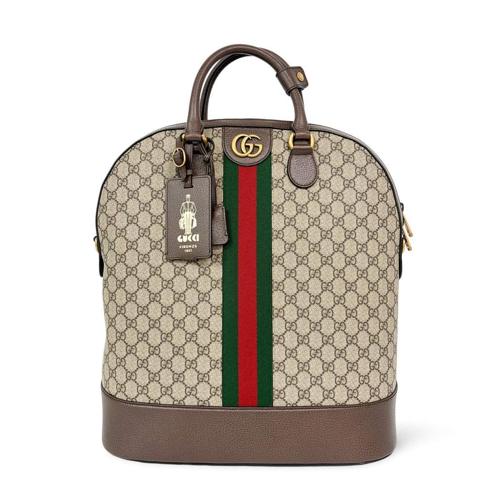 Gucci Ophidia GG Medium Tote Bag Brown MultiColor Canvas Very good - Front View