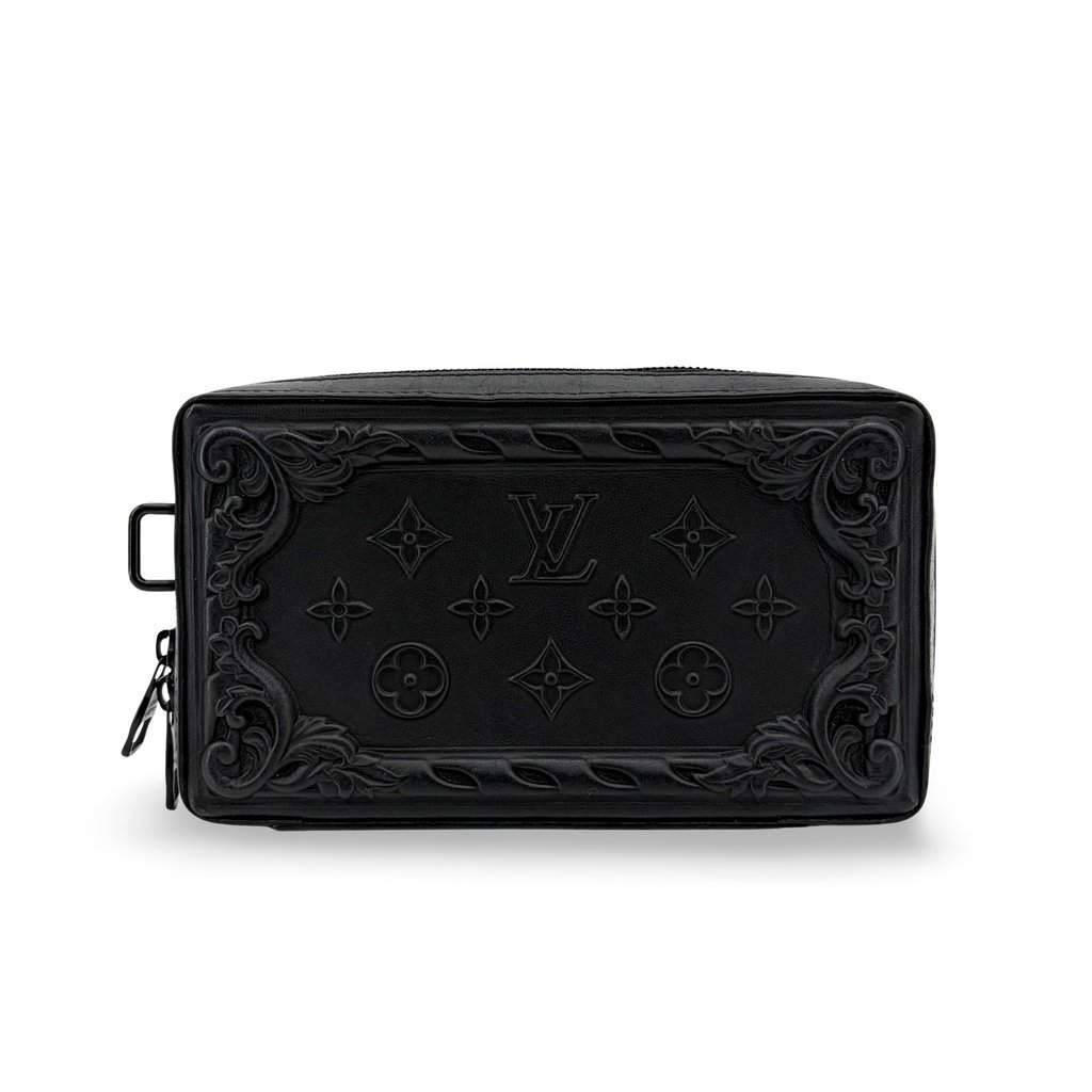 Louis Vuitton Taurong Carved Truth Toilette 25 Black Black Leather Very good - Front View