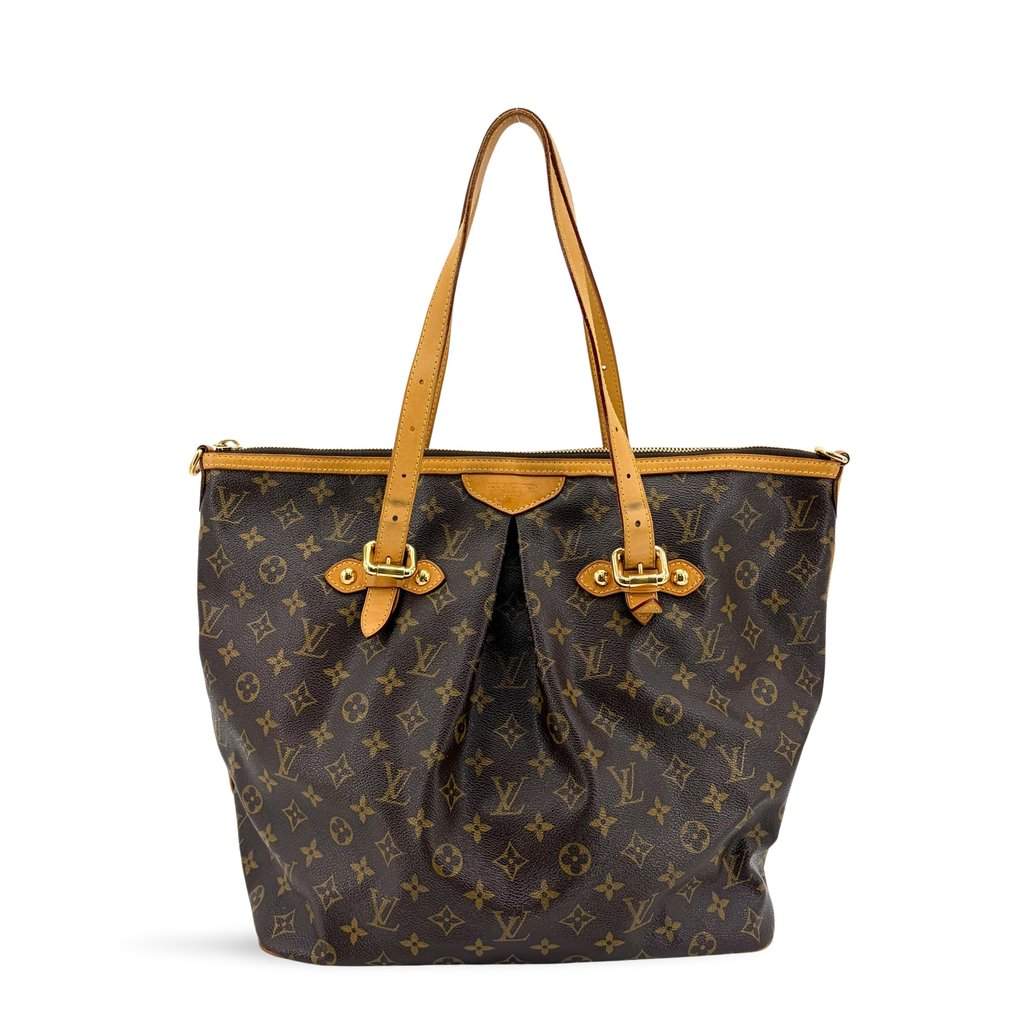 Louis Vuitton Monogram Palermo PM Brown Canvas Good - Front View