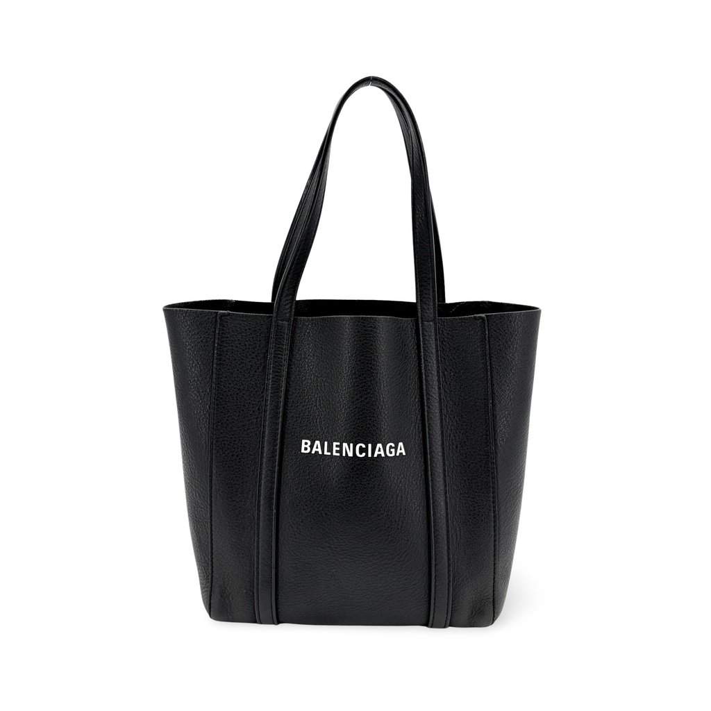 Balenciaga Medium Everyday Tote Bag Black Black Leather Very good - Front View