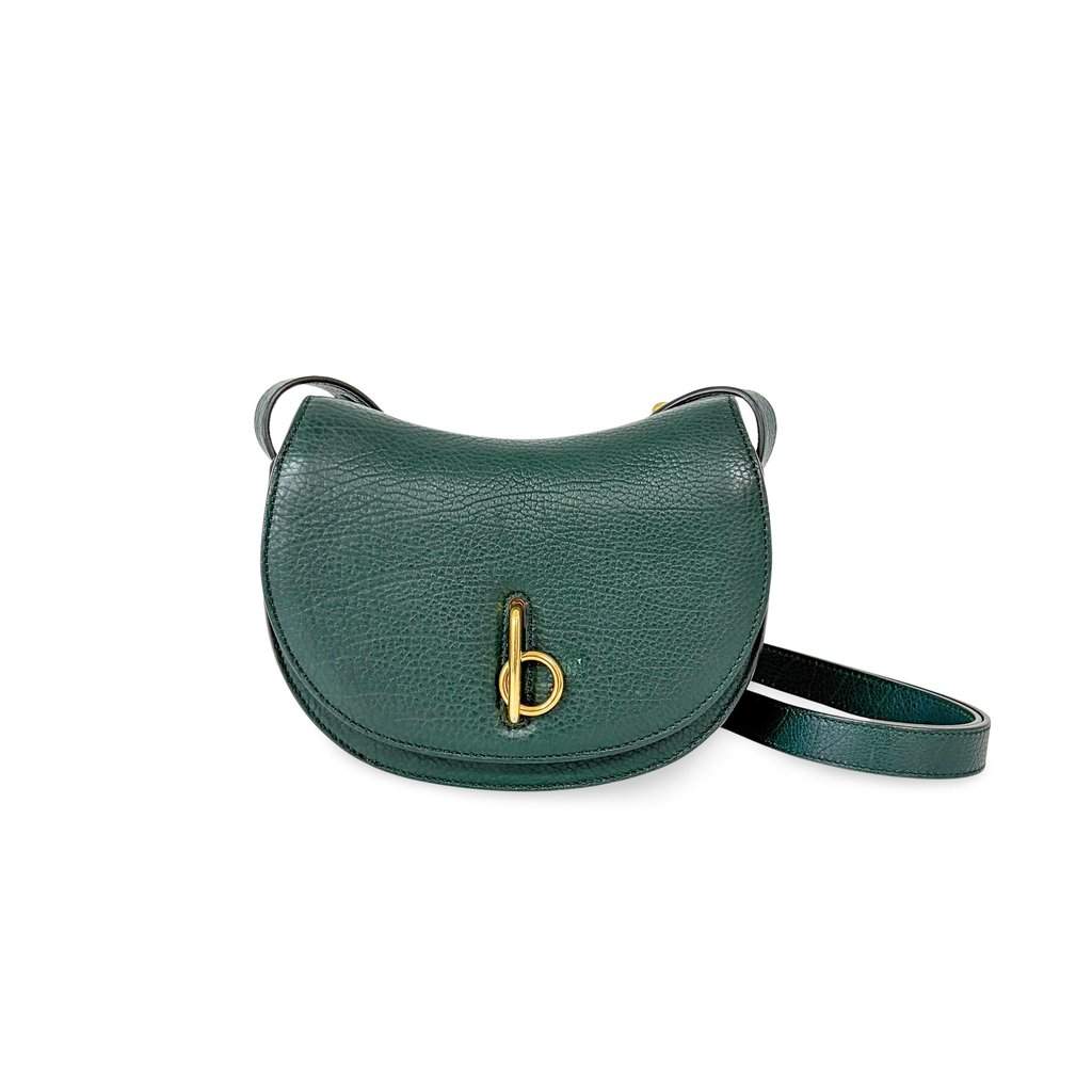 Burberry Mini Rocking Horse Bag MultiColor Denim Good - Front View