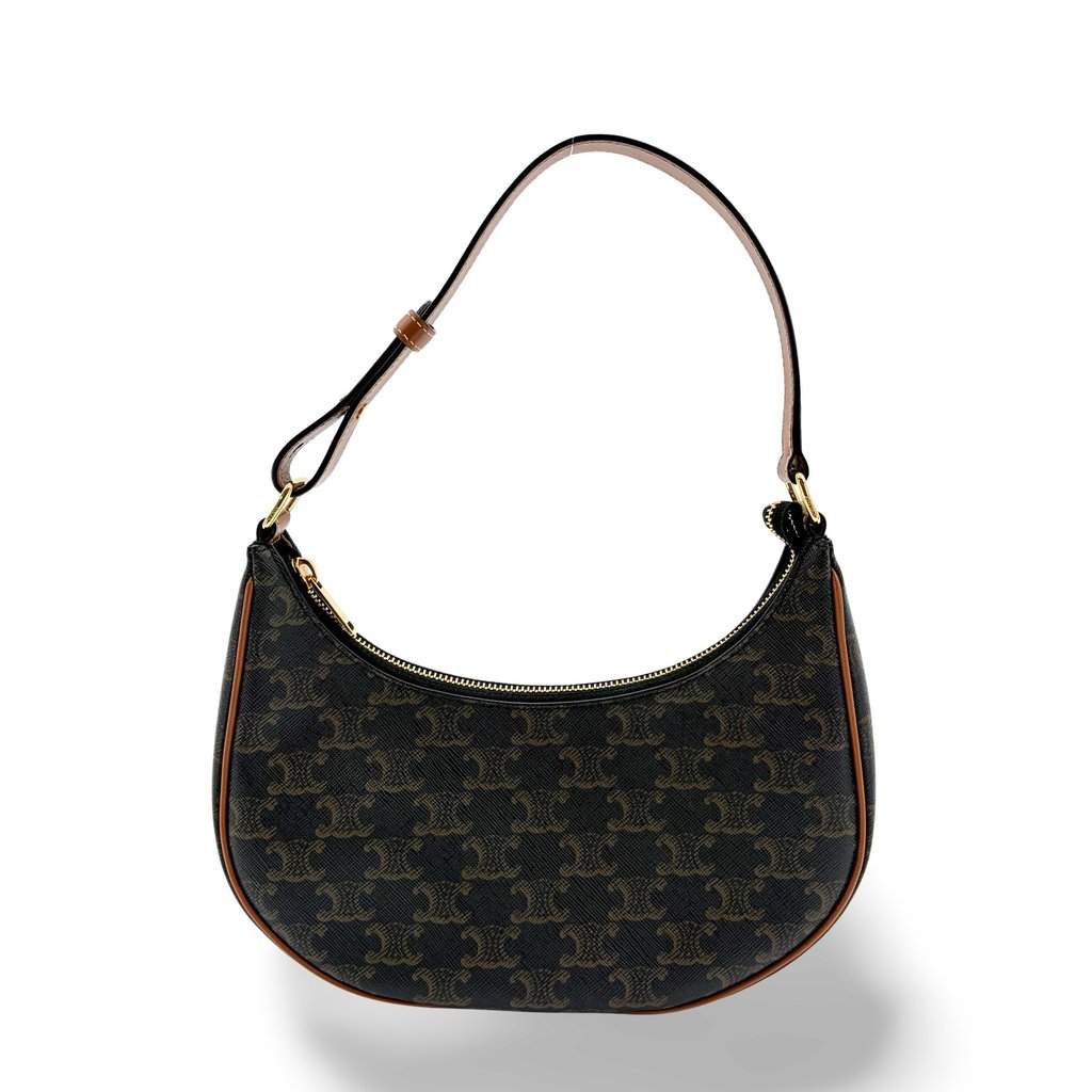 Celine Trionf Canvas Ava Back Tan Black Canvas Very good - Front View