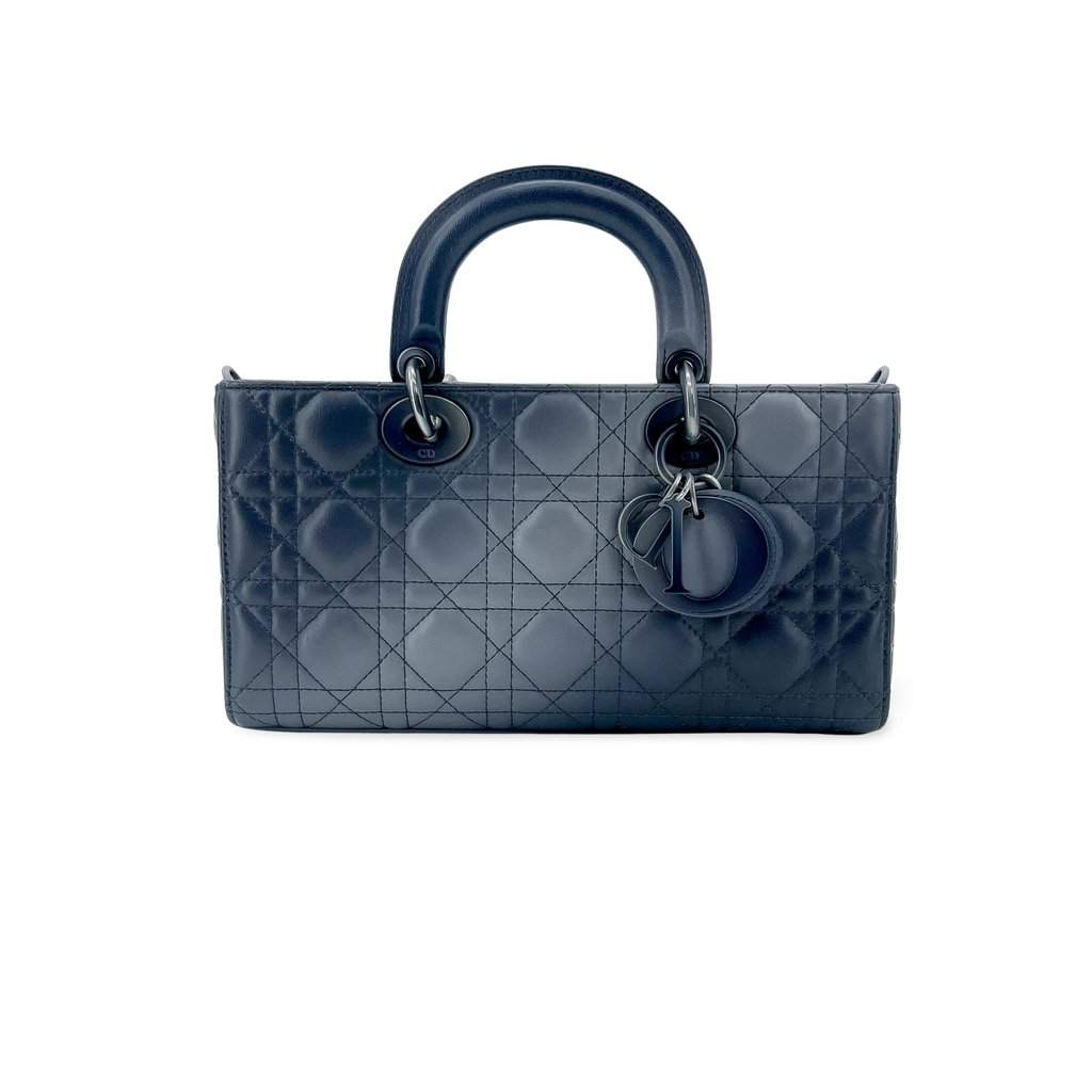 Dior Lady DeJoy Bag Medium Gradient Navy MultiColor Leather Very good - Front View