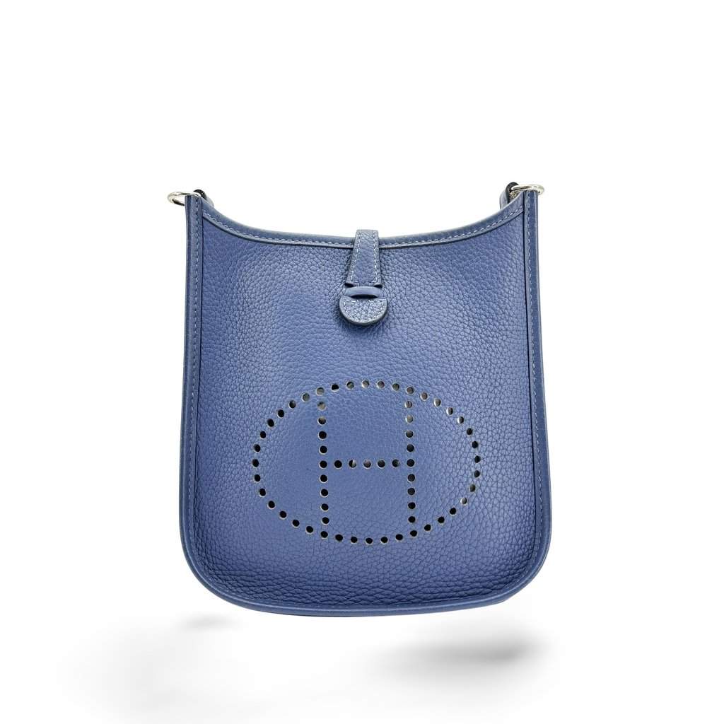 Hermès Evelyne 16 TPM Clemence Blue Blue Leather Very good - Front View