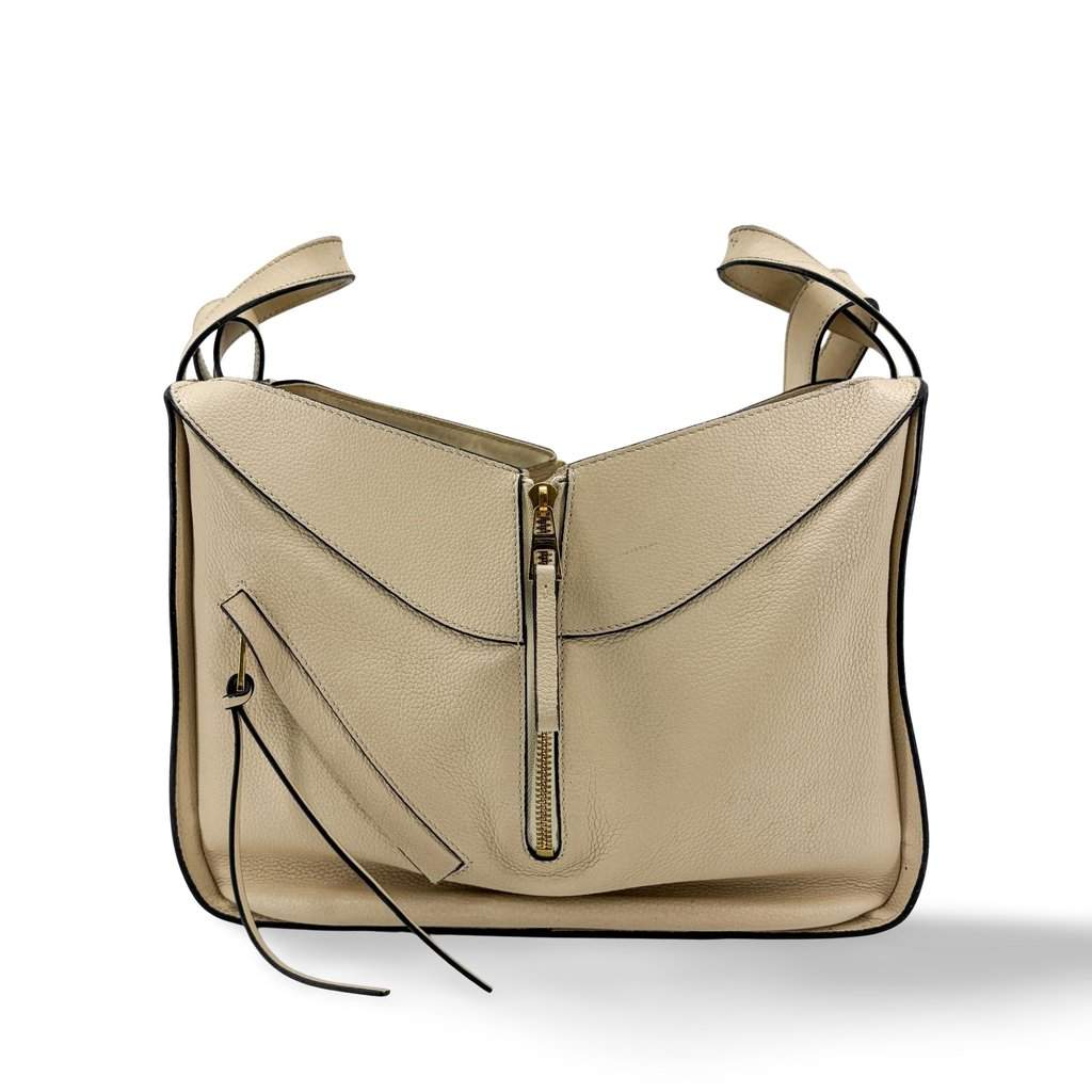 Loewe Medium Hammock Bag Soft Grain Calfskin Sand Beige Leather Fair - Front View