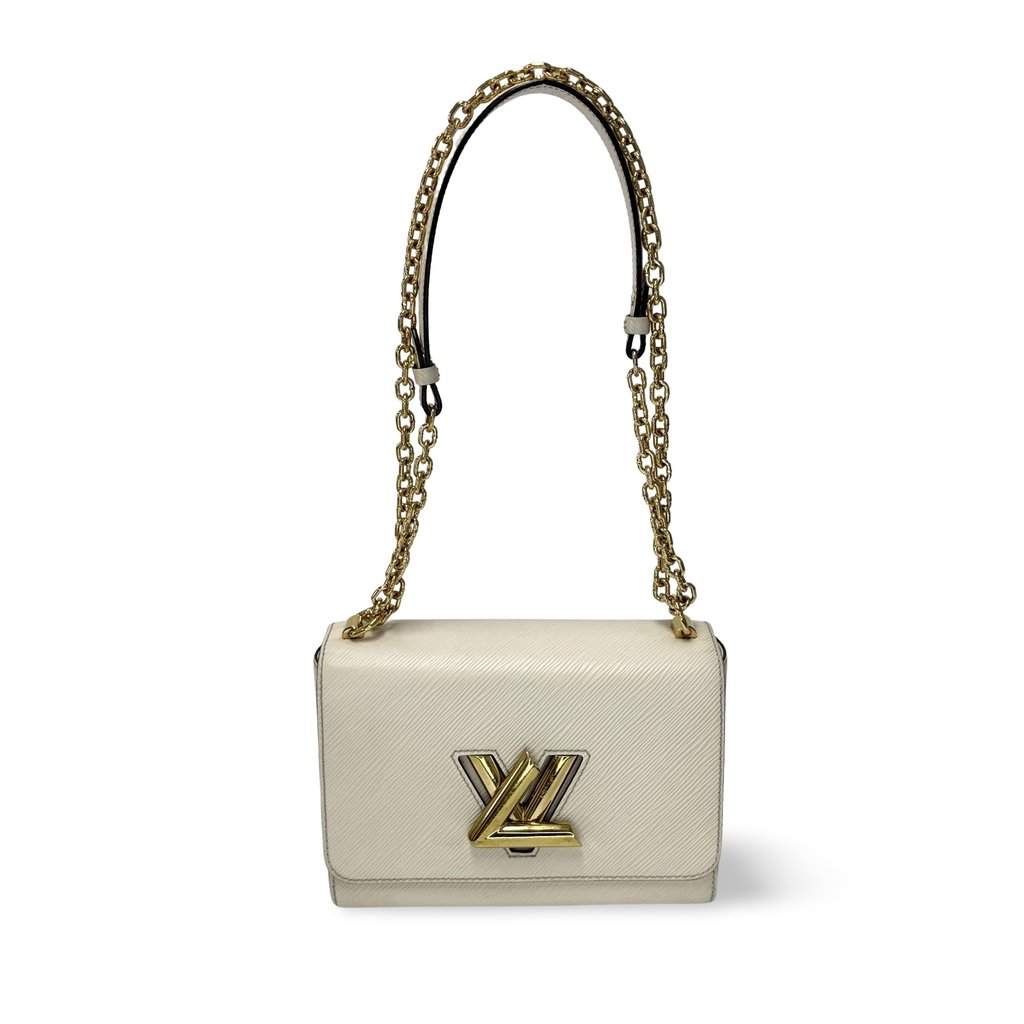 Louis Vuitton Epi Twist MM Chain Bag Quartz Beige Leather Good - Front View