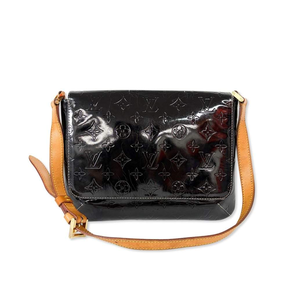Louis Vuitton Monogram Vernis Thompson Street Black MultiColor Leather Fair - Front View