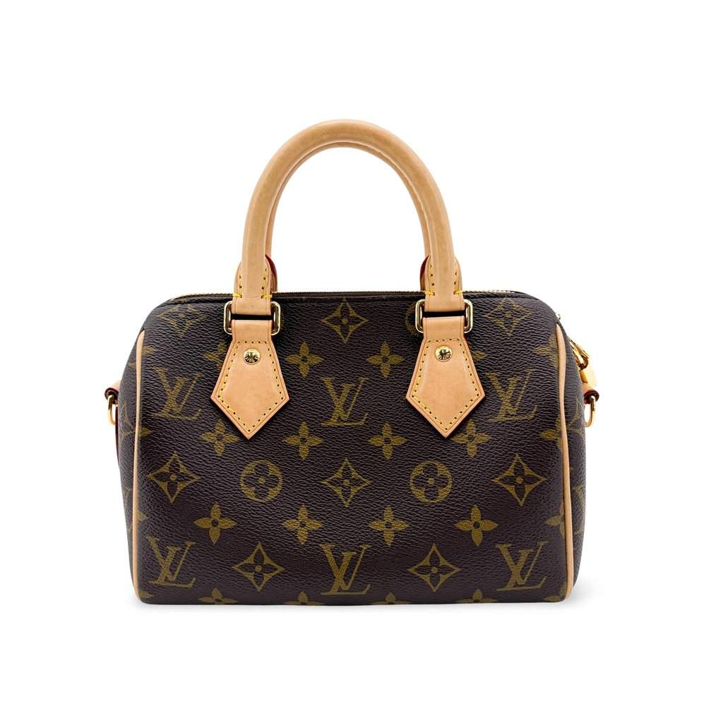 Louis Vuitton Nano Speedy Monogram Brown Beige Canvas Very good - Front View