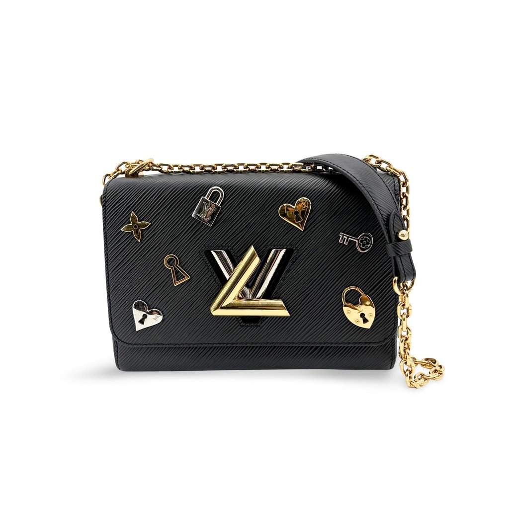 Louis Vuitton Twist MM Love Rock Effie Black Black Leather Very good - Front View