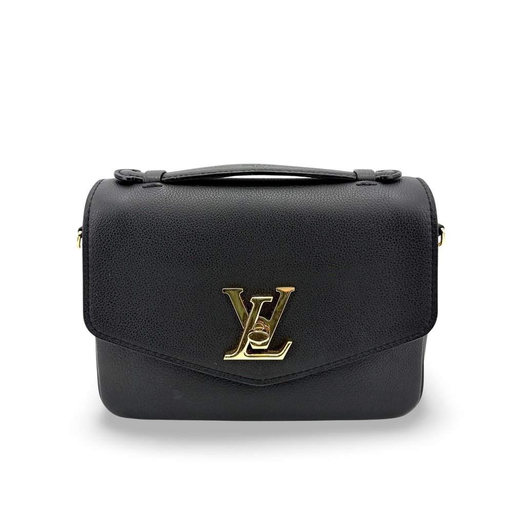 Louis Vuitton Lockme II BB Black Black Leather Very good - Front View