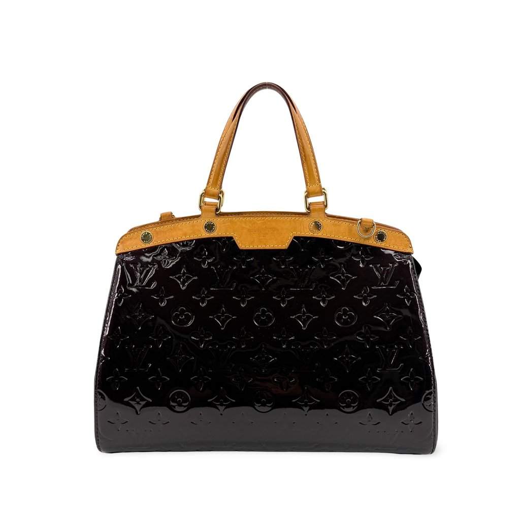 Louis Vuitton Monogram Verni Summit Drive Amaranth Brown Leather Very good - Front View
