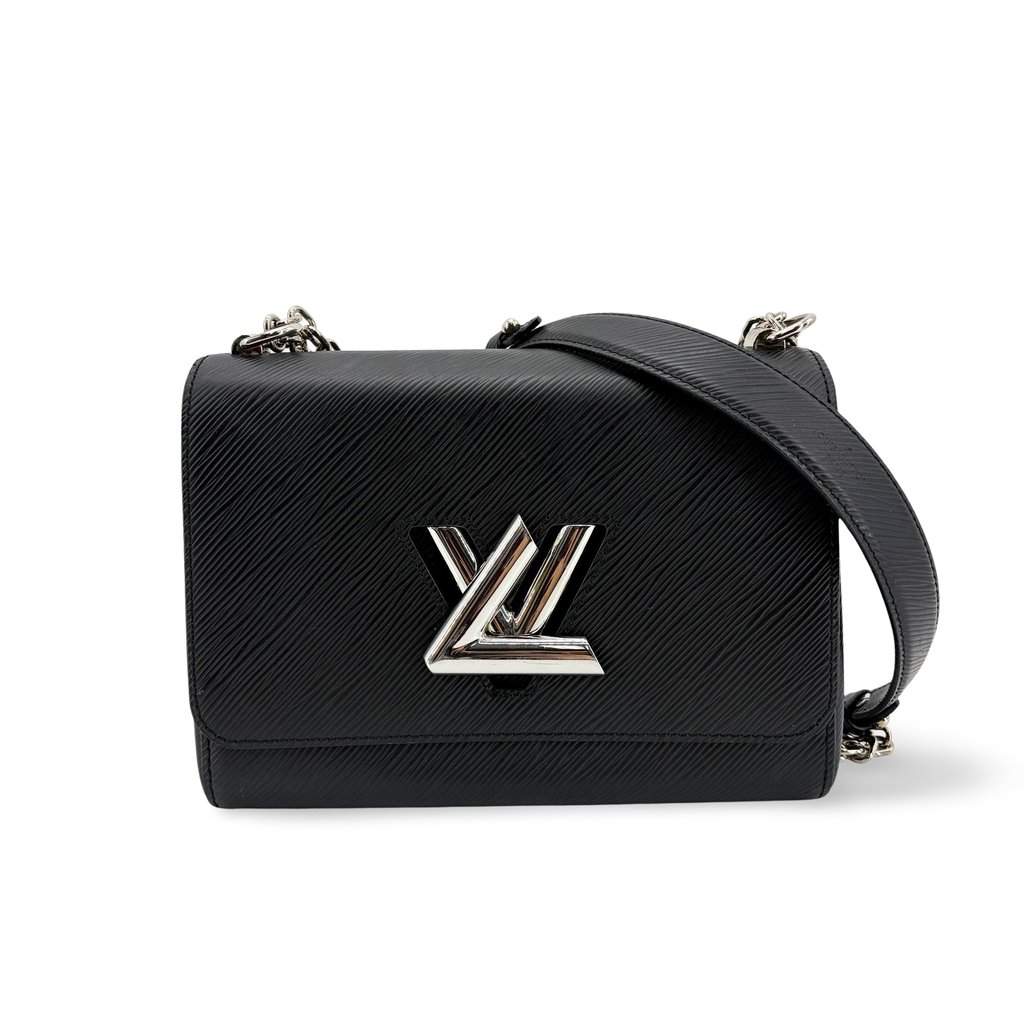 Louis Vuitton Epi Twist MM Black Silver Hardware Black Leather Very good - Front View