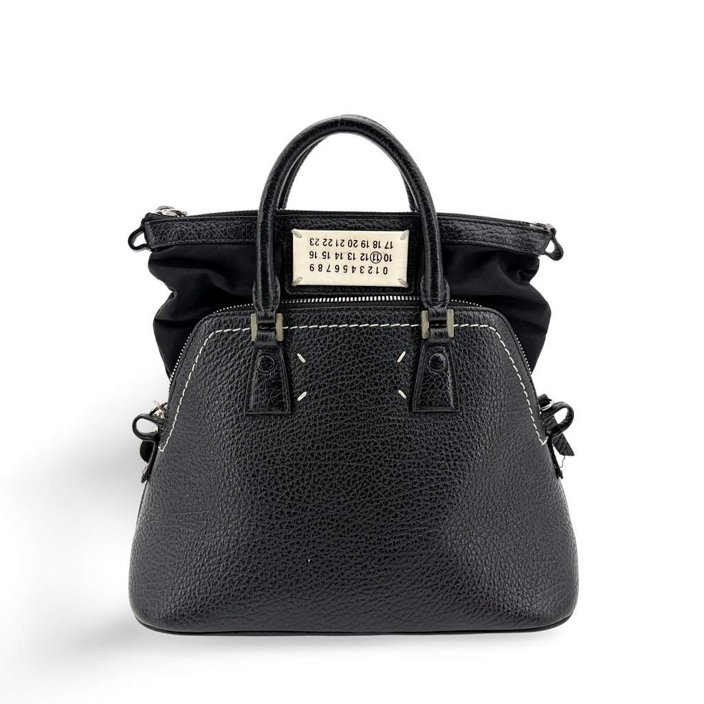 Maison Margiela 5AC Classic Micro Bag Black Black Leather Good - Front View