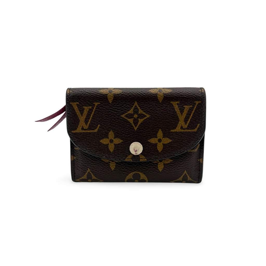 Louis Vuitton Monogram Fuchsia Rosalie Coin Purse Brown Canvas Very good - Front View