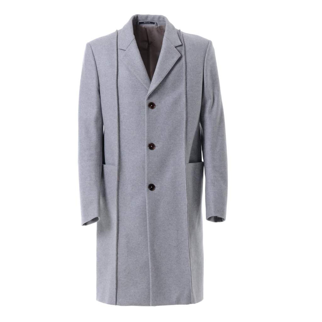 Maison Margiela Maison Martin Margiela Wool Overcoat - '10s Grey Wool Good - Front View