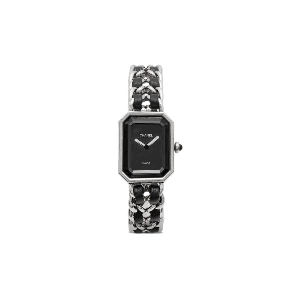 Chanel "Premier 26 mm" Steel and Leather Watch - '90s MultiColor Leather Good - Front View