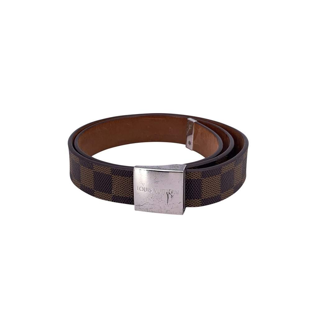 Louis Vuitton Belt Brown Canvas Good - Front View
