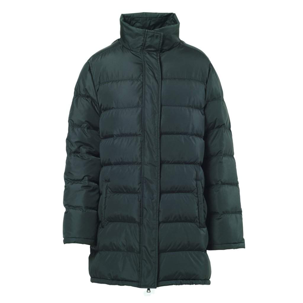 Prada Long Down Coat - '20s Green Good - Front View