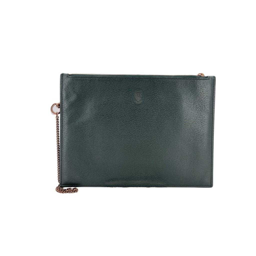 Gucci Clutch Bag Wrist Bag MultiColor Leather Good - Front View