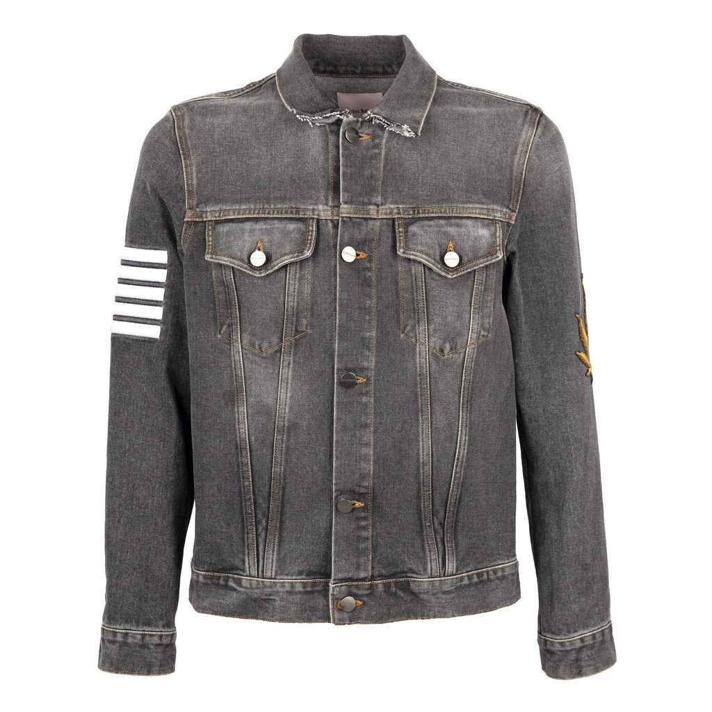 Unsigned Denim Jacket - '10s Grey Denim Good - Front View