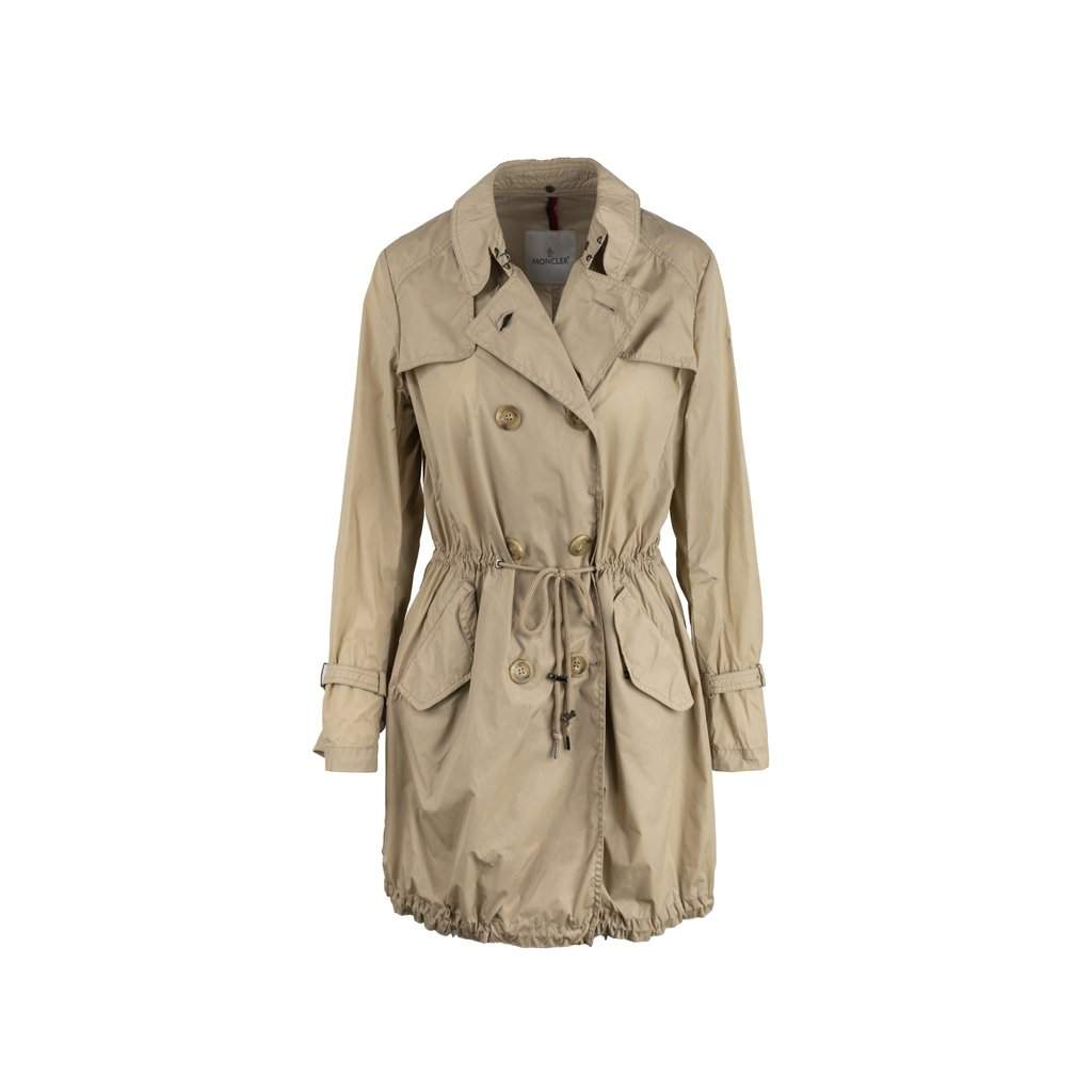 Moncler Trench Coat - '00s Beige Good - Front View