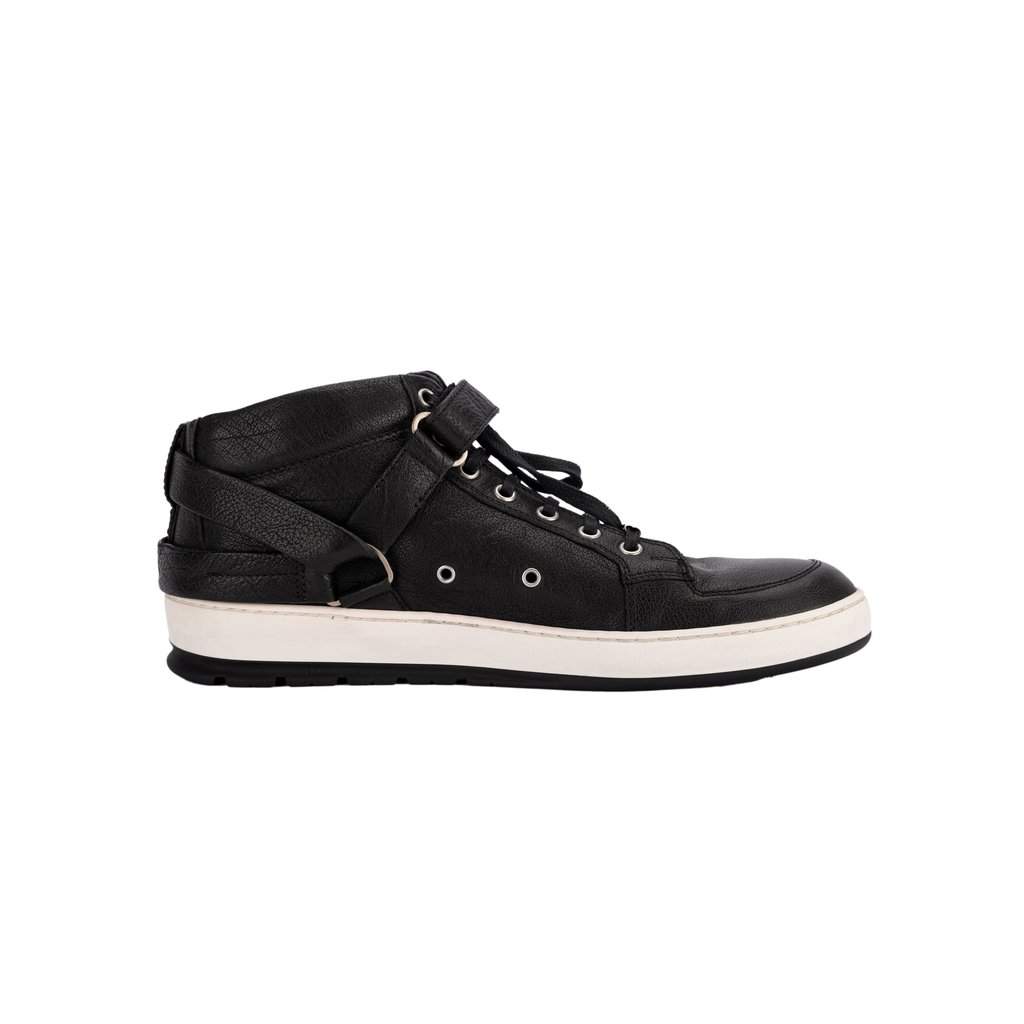 Christian Dior Dior Black Sneakers - '10s Black Leather Good - Front View
