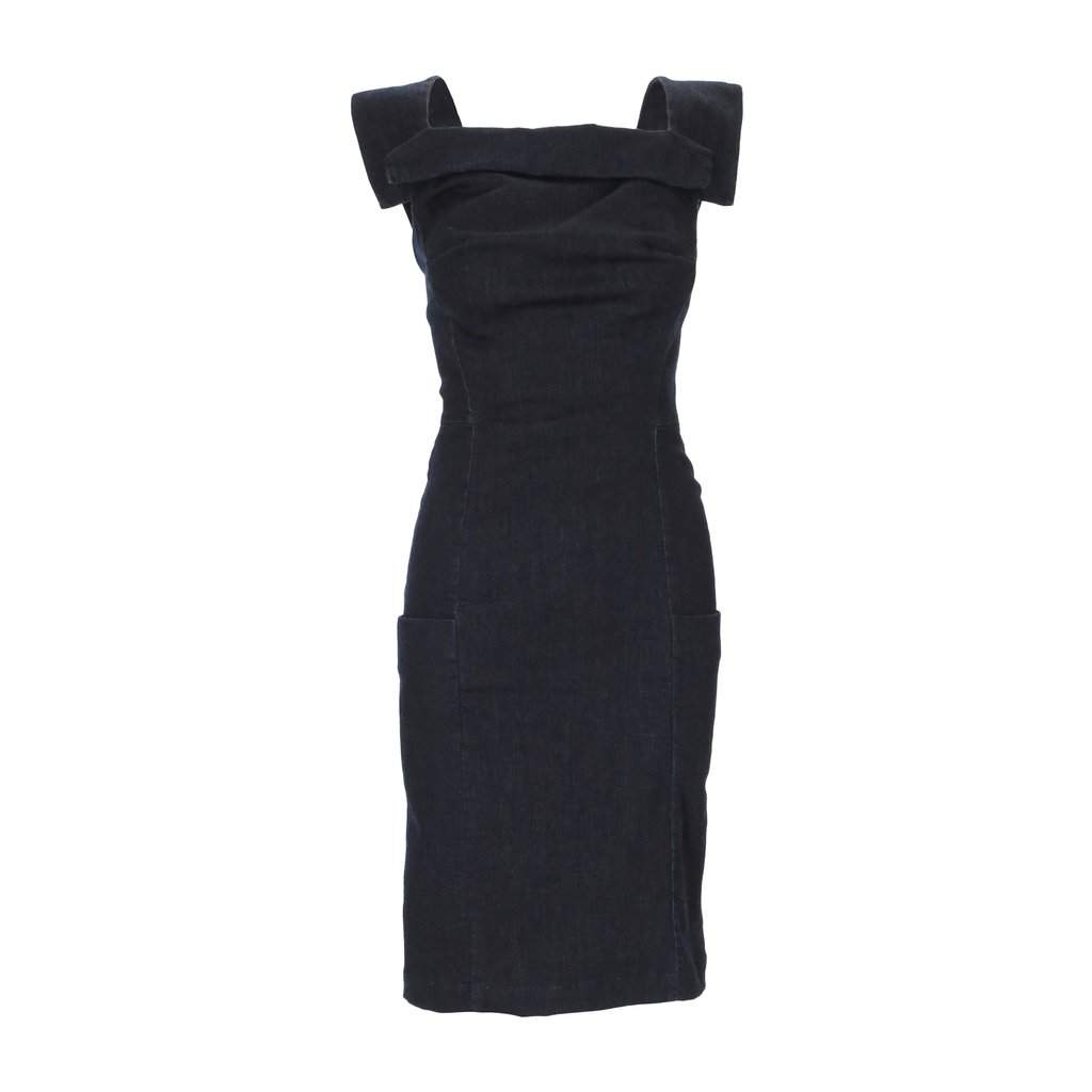 Vivienne Westwood Anglomania Denim Dress - '00s Red Denim Good - Front View