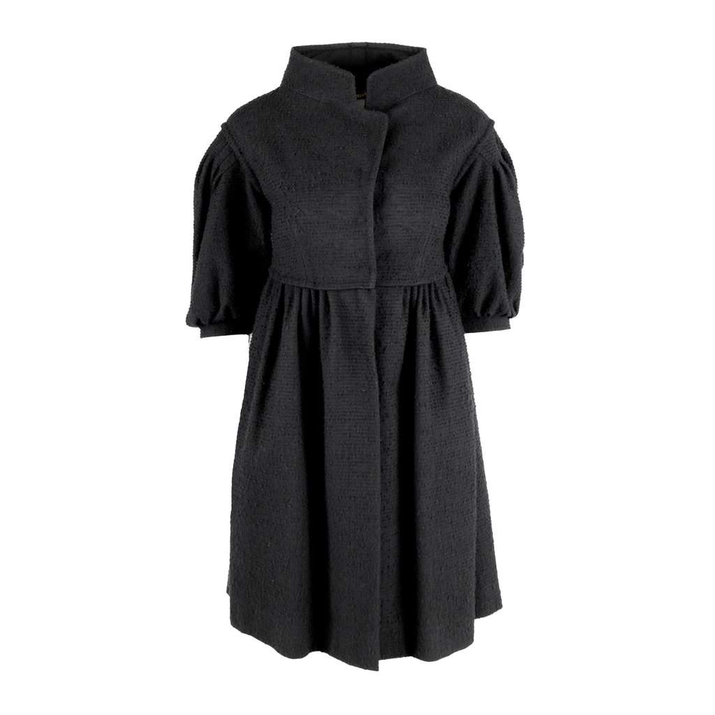 Moschino Balloon Sleeve Dress Coat - '10s Red Wool Good - Front View