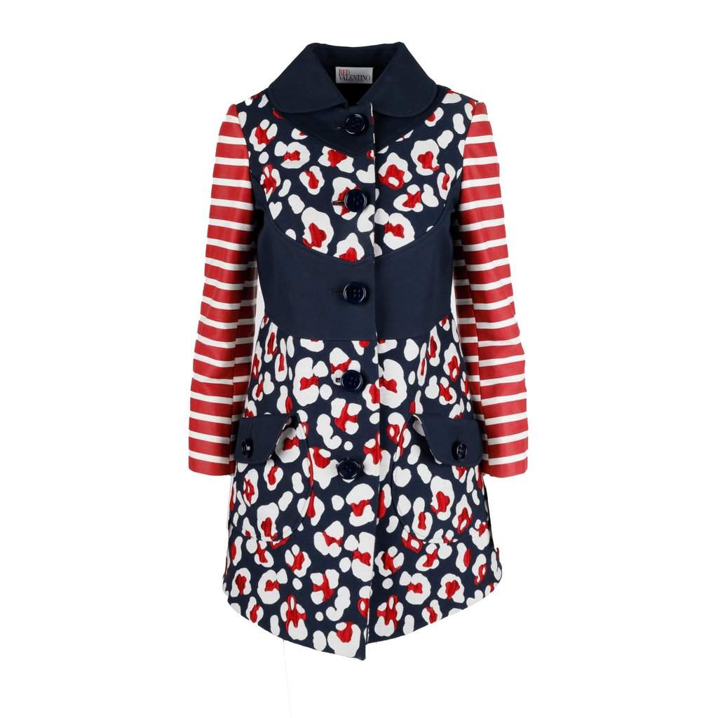 Valentino Printed Coat - '10s Red Cotton Good - Front View