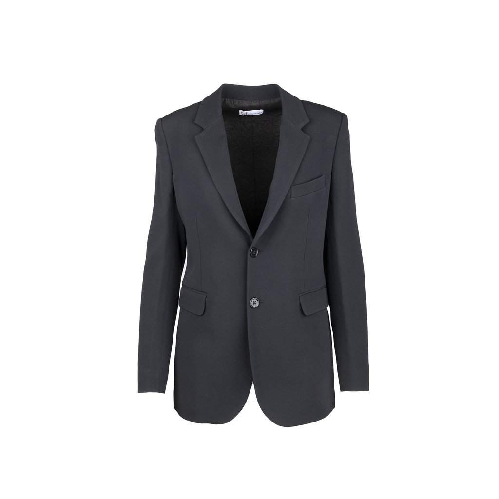 Valentino Classic Blazer - '10s Red Satin Good - Front View