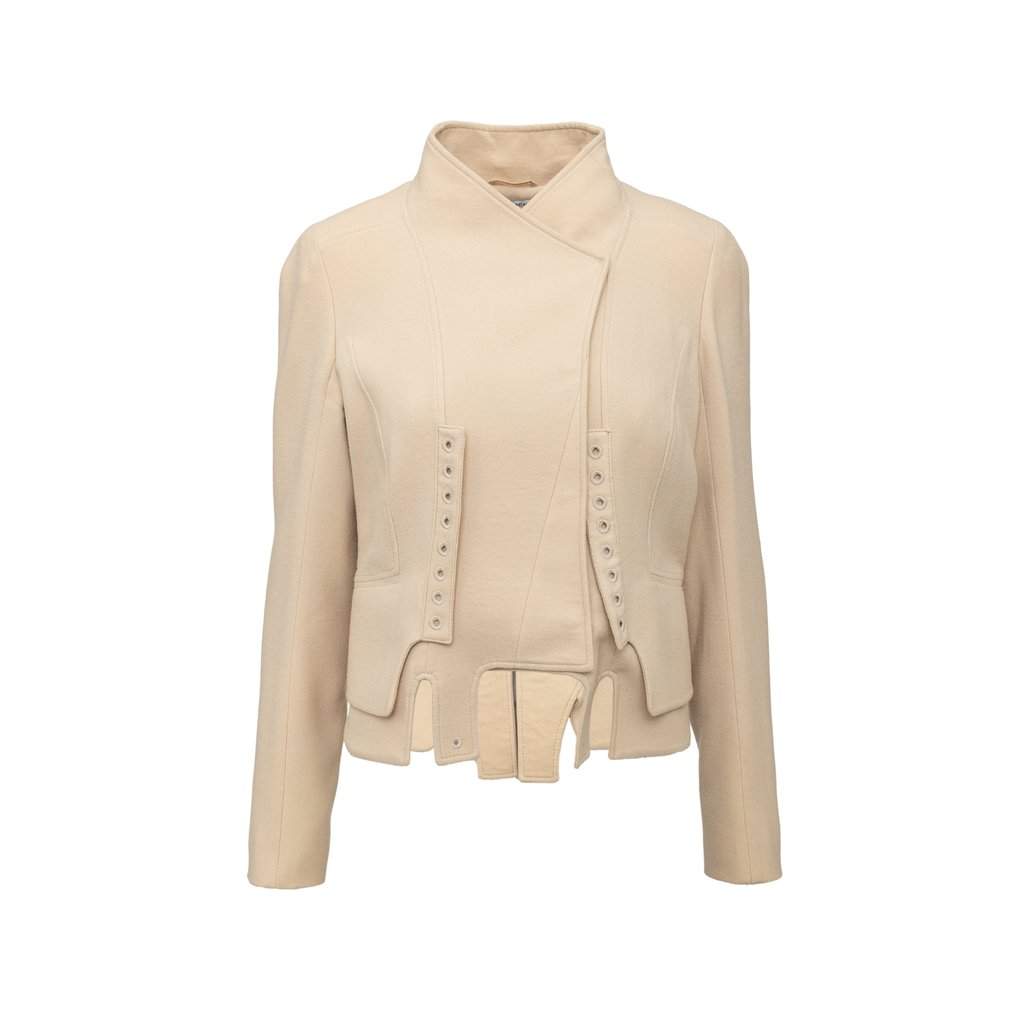 Givenchy Wool Jacket - '10s MultiColor Wool Good - Front View