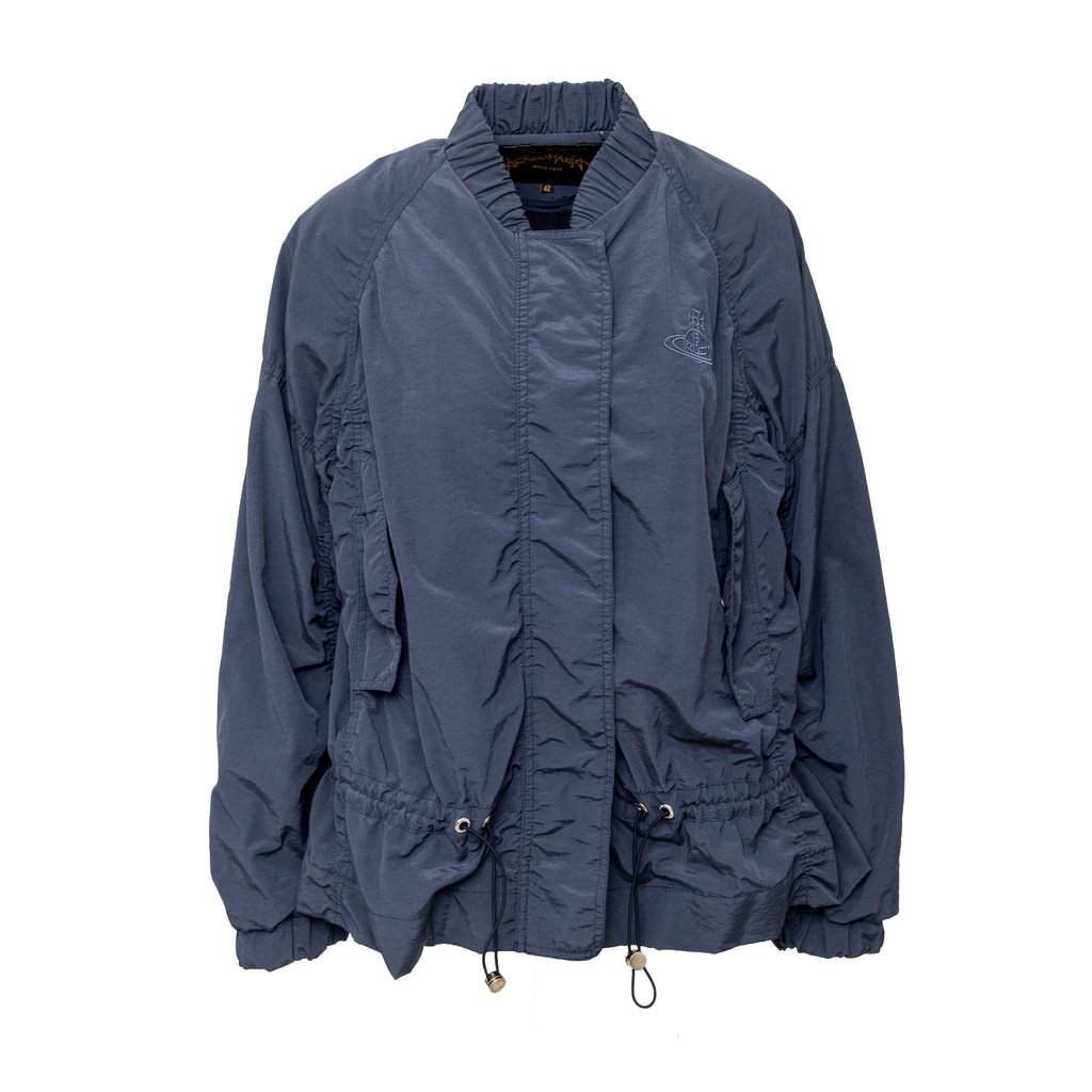 Vivienne Westwood Anglomania Nylon Jacket - '10s Navy Good - Front View