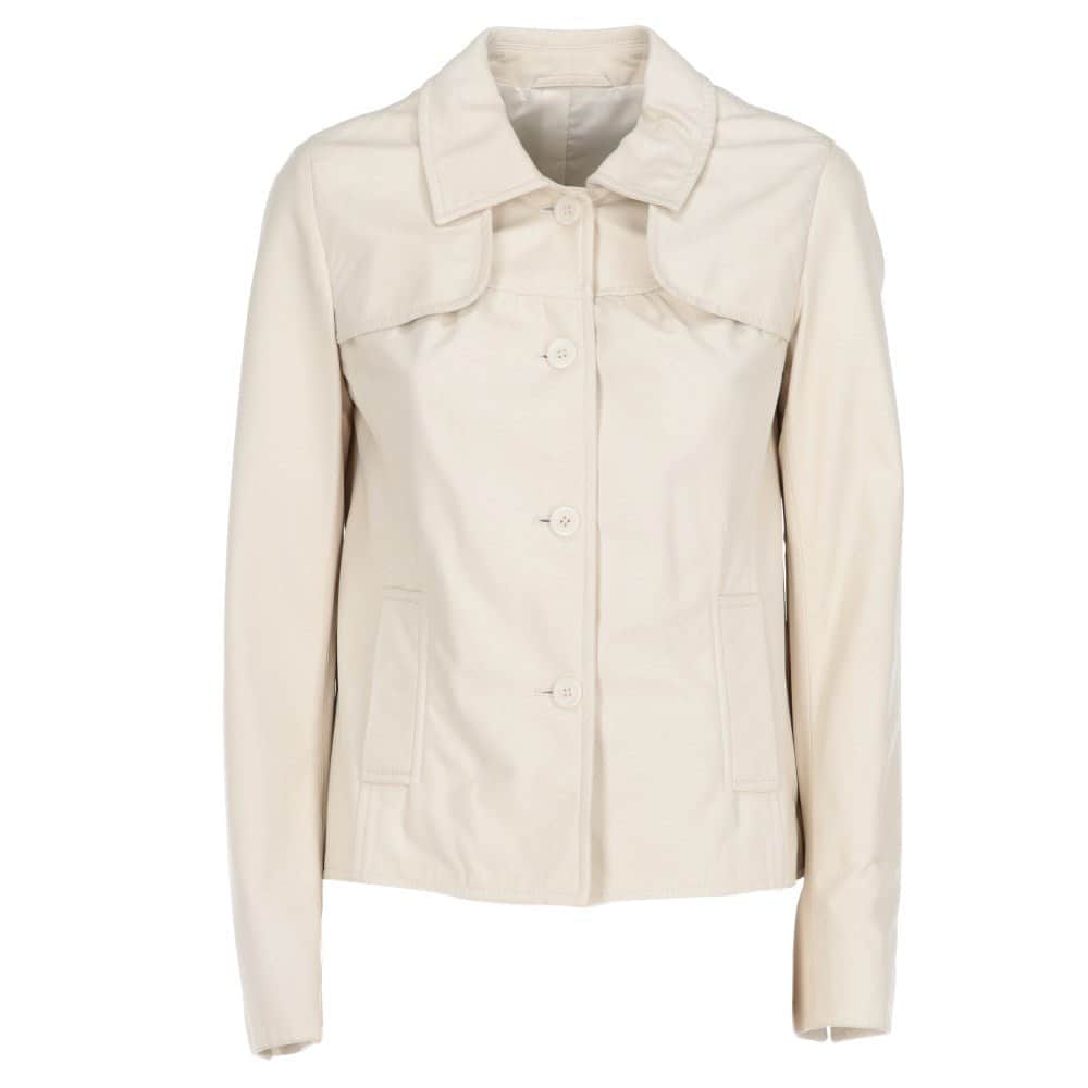 ジャケット・アウター 00s archive white leather jacket Unsigned White Leather Jacket - 2000s White FR 42 Leather