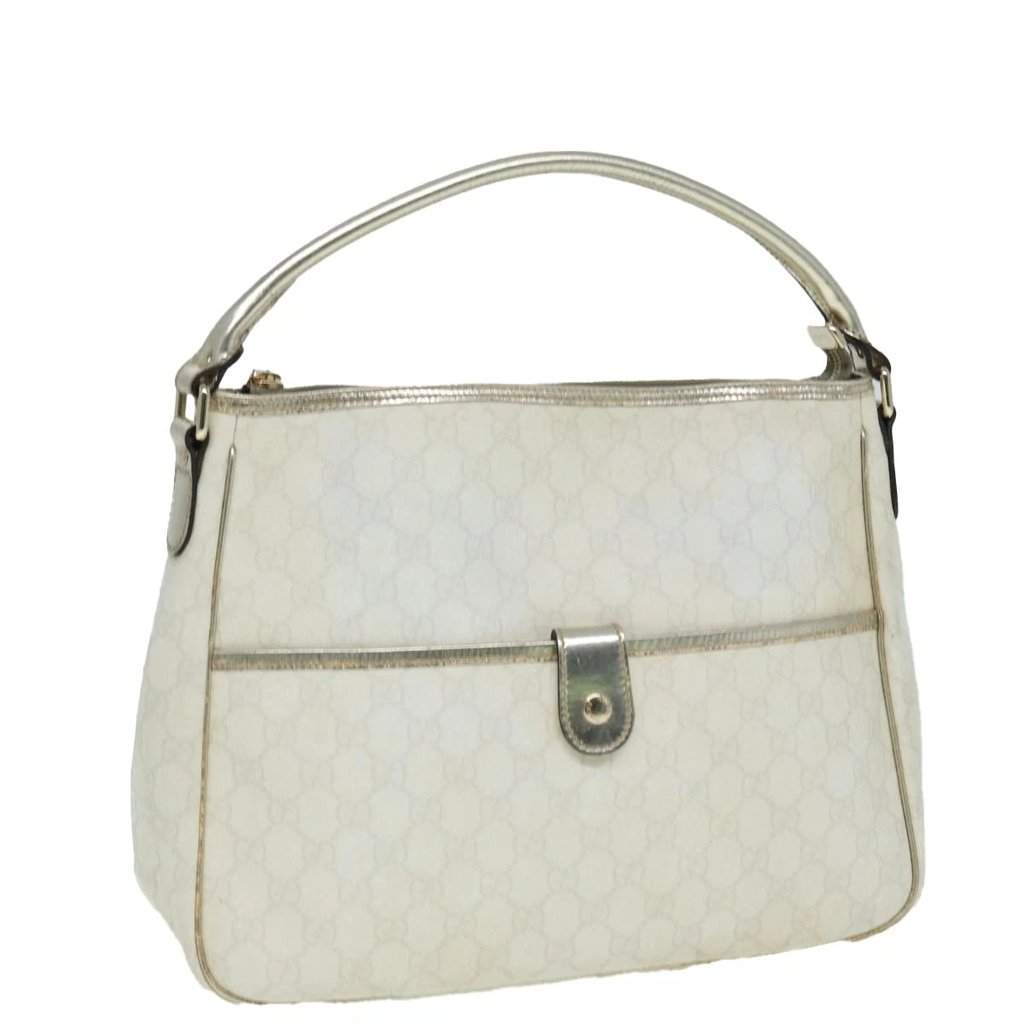 Gucci PVC GG crossbody bag White Canvas Good condition - Front View