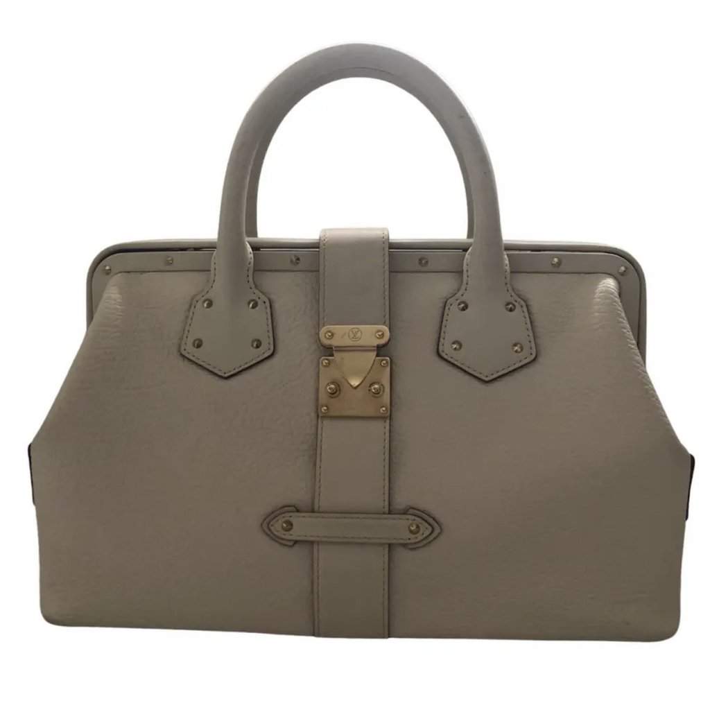 Louis Vuitton Ingénieux Leather Handbag White Leather Good condition - Front View