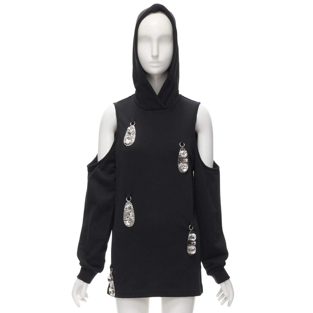 Area Pendant Cold Shoulder Black Cotton Never worn - Front View