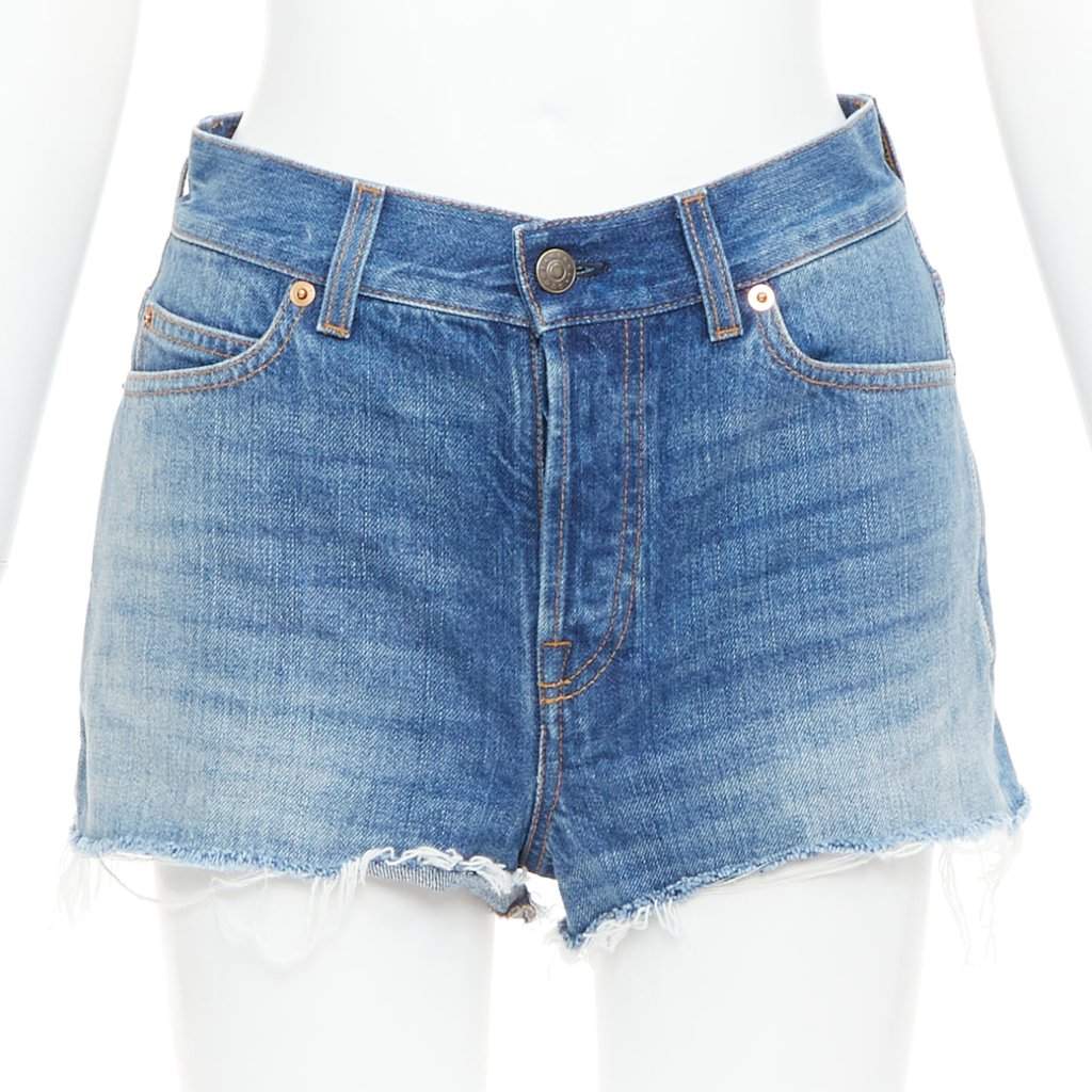 Gucci Blue Denim Skirt Blue Denim Very good condition - Front View