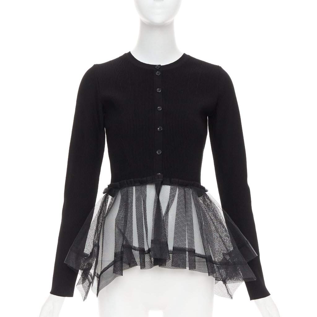 Alexander McQueen Black Viscose Knitwear Black Viscose Very good condition - Front View