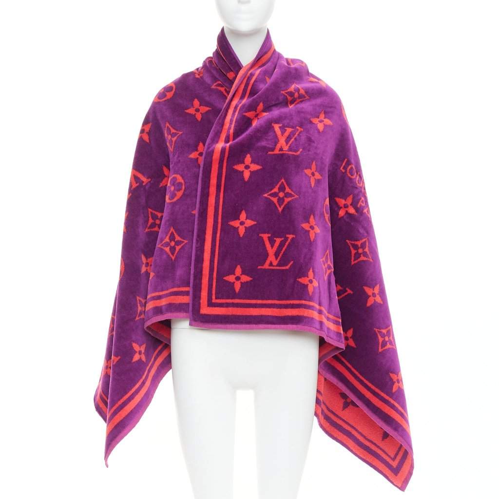Louis Vuitton Pink Cotton Scarf Pink Cotton Very good condition - Front View