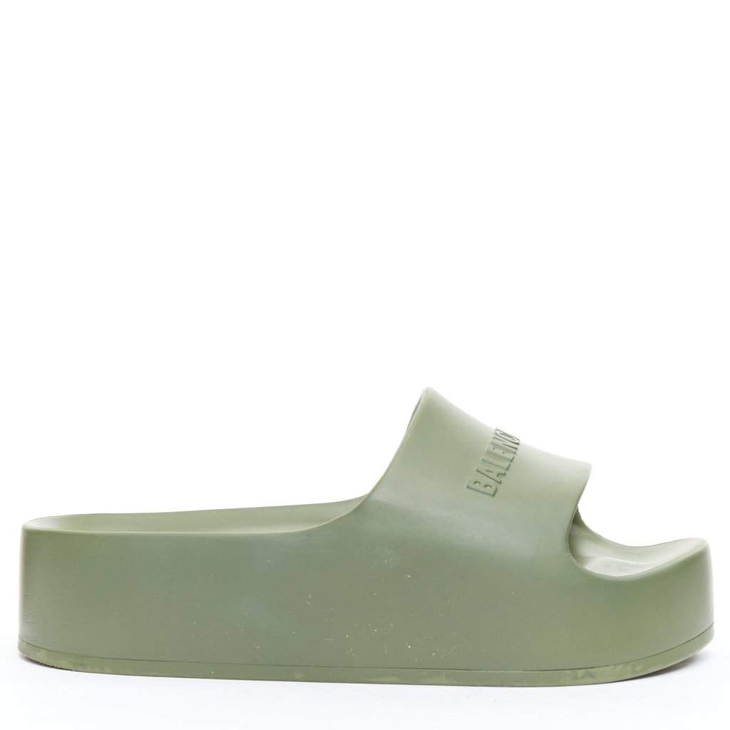 Balenciaga Chunky Green Rubber Fair condition - Front View