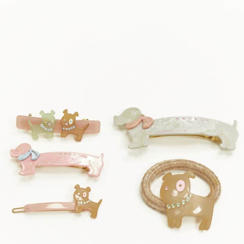 Unsigned Dog Hair Clips MultiColor Plastic Never worn - Front View