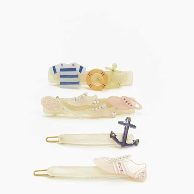 Unsigned Nautical Hair Clips Other Plastic Never worn - Front View