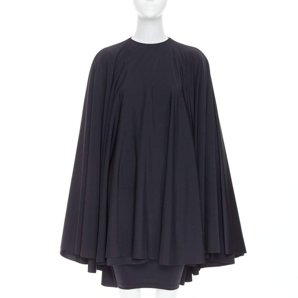 Balenciaga Black Polyamide Dress Black Polyamide Very good condition - Front View