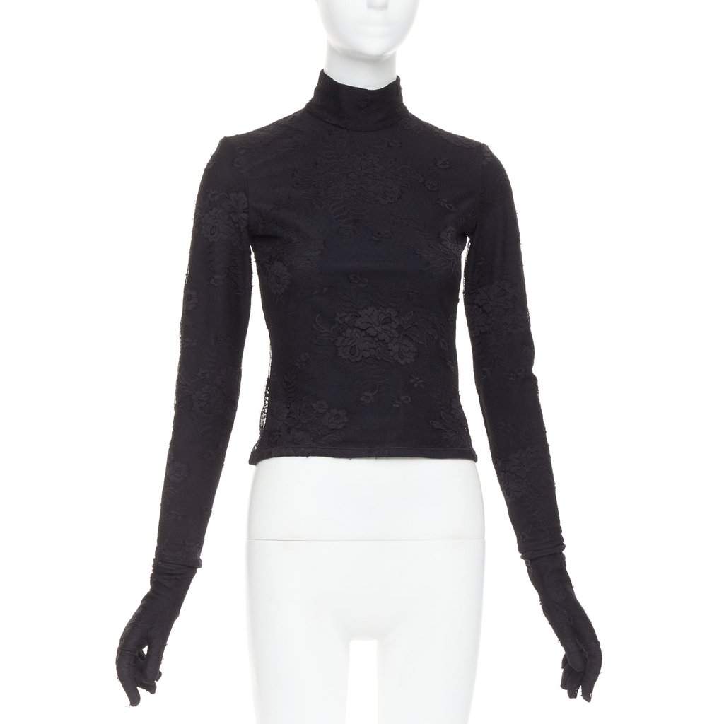 Balenciaga Black Polyamide Top Black Polyamide Very good condition - Front View
