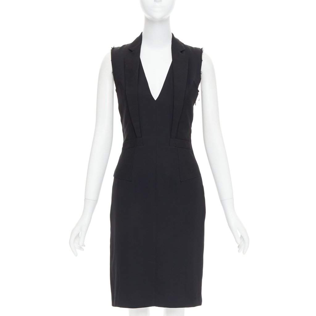 Maison Martin Margiela Black Polyester Dress Black Polyester Never worn, with tag - Front View