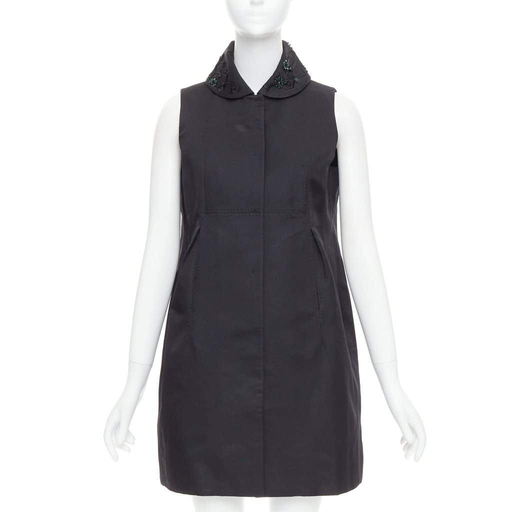 Shiatzy Chen Black Wool Top Black Wool Very good condition - Front View