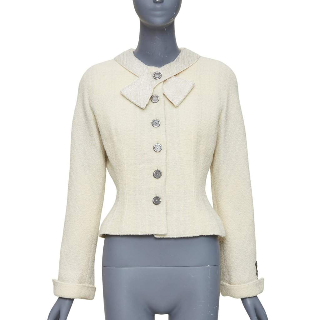 Valentino Garavani Ecru Wool Jacket Beige Wool Very good condition - Front View